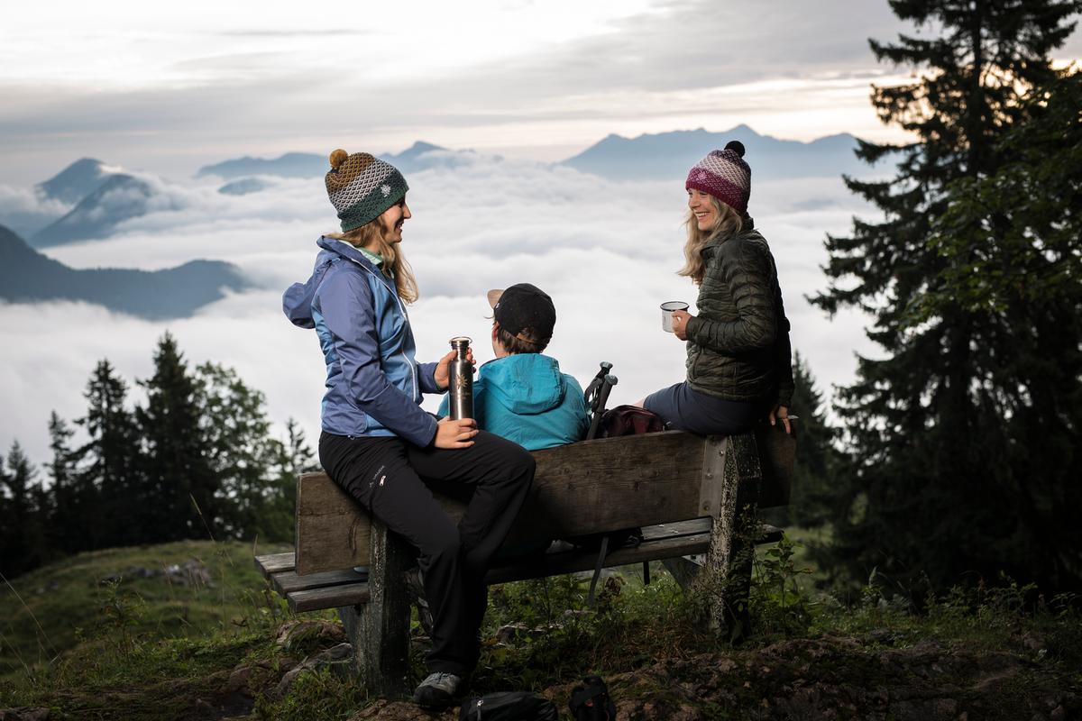 Mit der richtigen Kleidung lässt sich die Pause genießen. Foto: DAV/Jens Klatt