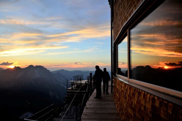 Sundowner auf dem Waltenberger Haus. Foto: DAV/Sektion Allgäu-Immenstadt