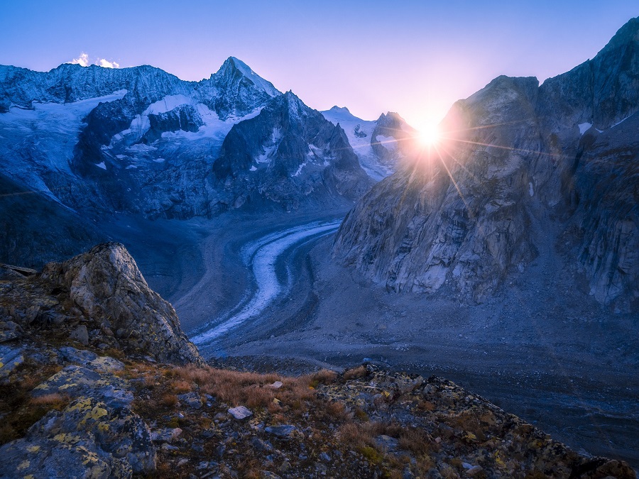 Der Gletscherrückgang in den Alpen macht den Klimawandel besonders drastisch sichtbar. Foto: DAV/Silvan Metz